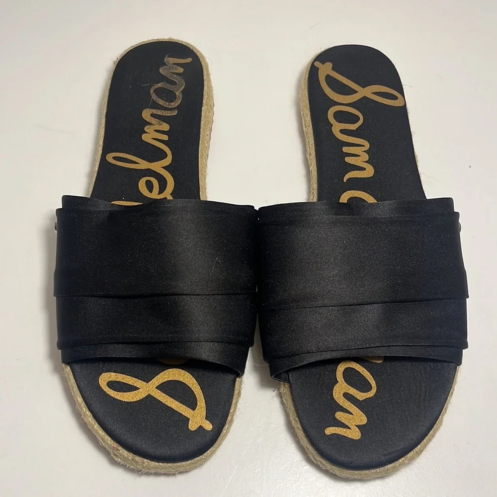 Sam Edelman flat‎ sandals satin